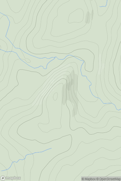 Thumbnail image for Birkett Hill [North Pennines] [NY793069] showing contour plot for surrounding peak